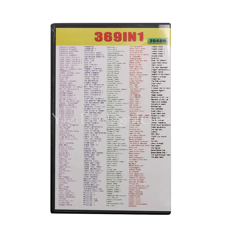 

32 Bit Game 369 IN 1 Video Game Cartridge Card Collection English Language Version