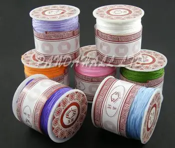 

35m/roll 1mm Mixed Color Nylon Thread Cord String Strap DIY Material for Jewelry Making