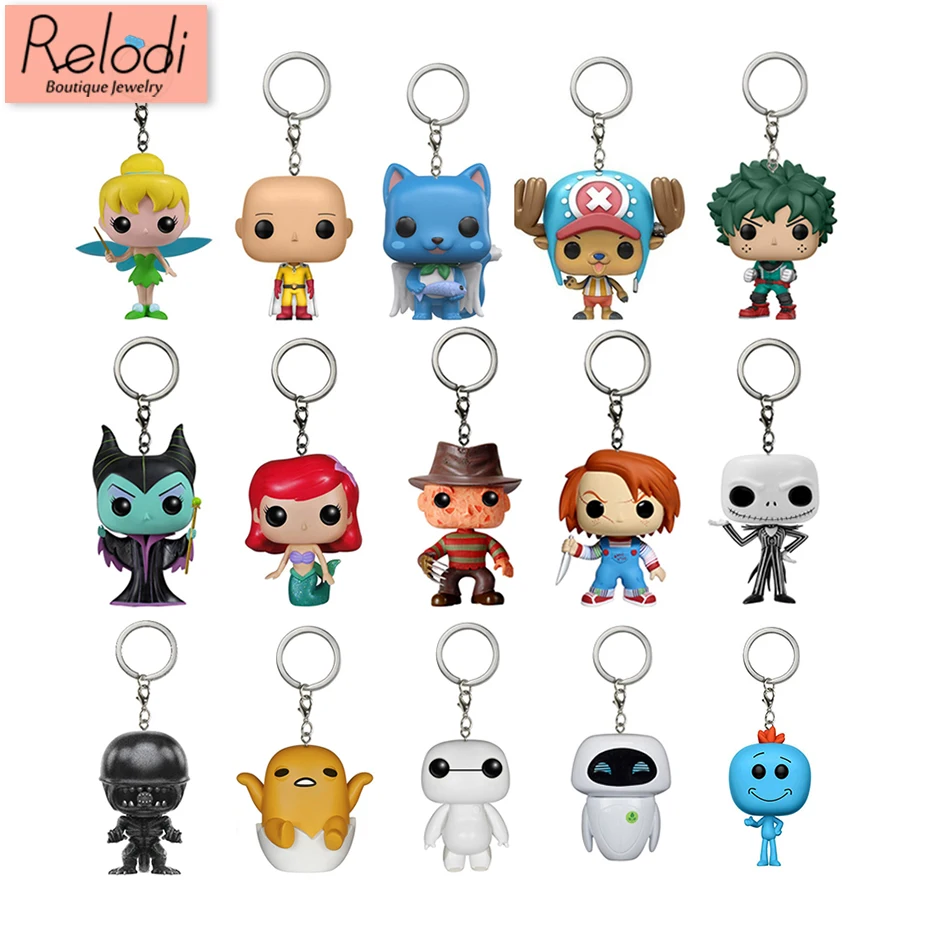 Симпатичный брелок Чаки Deku Chopper Maleficent Сайтама Тинкер Белл Ариэль Фредди Артас