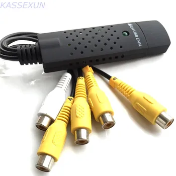 

USB2.0 Analog video audio capture card 4 channels, 4 ch usb dvr for PC 25fps, Free shipping