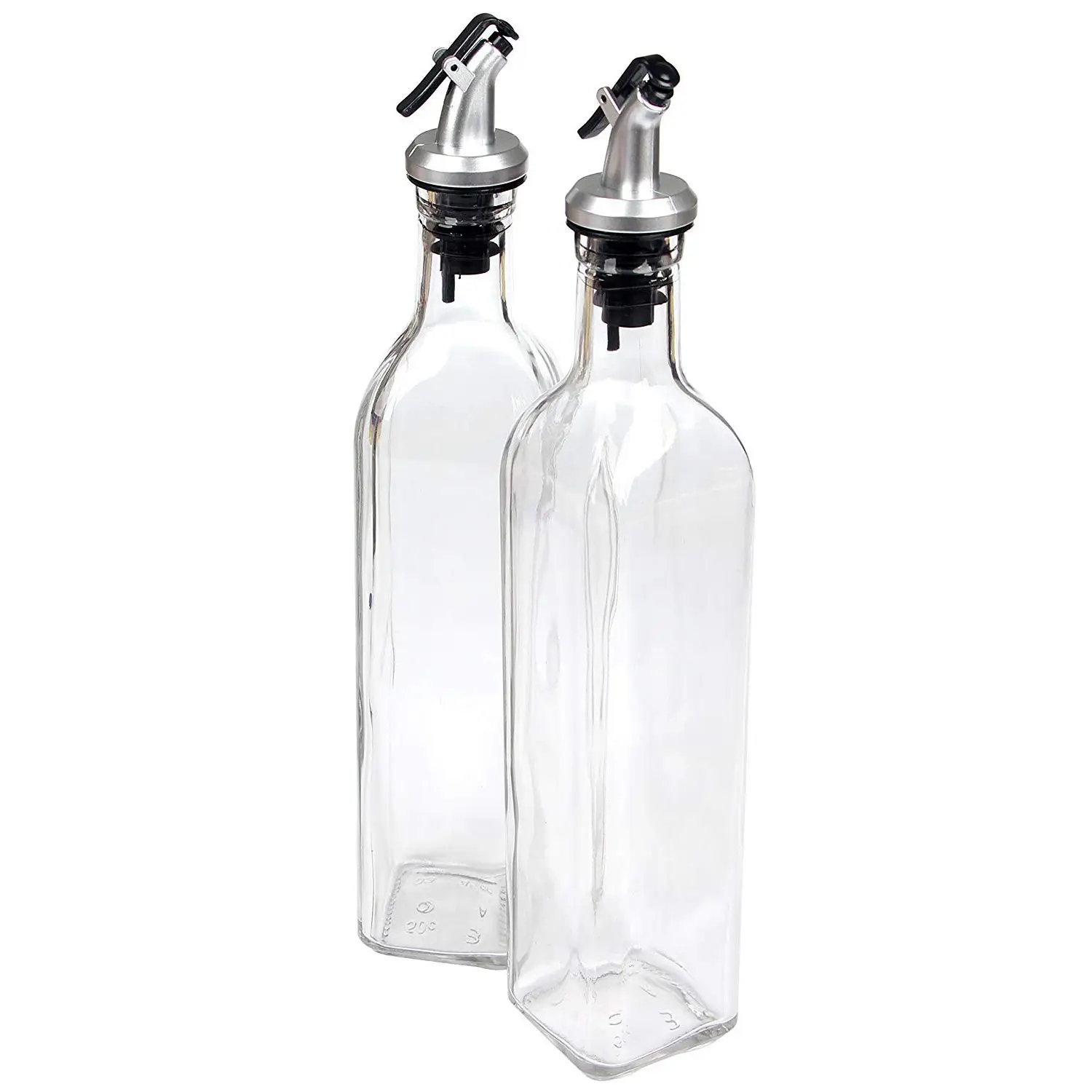 

Glass Cruet Oil Dispenser Bottle for Cooking Container Spout Oil Dispenser Bottle Set for Kitchen,with Lever Release Poure