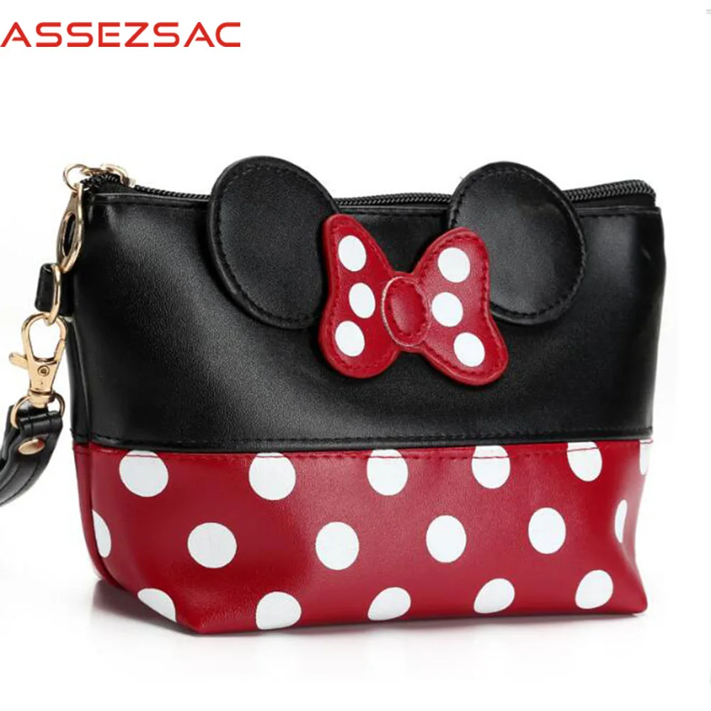 

Assez sac new arrival cosmetic cases cute point cartoon bag ladies travel bags wash bag makeup cases organizer accessories A03