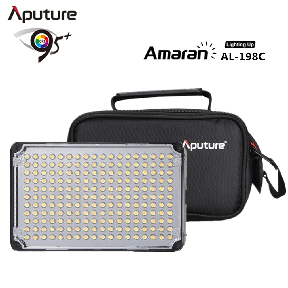 

Aputure AL H198C LED Video Light Amaran CRI 95+ Lamp 5500K 3200K Dimmable for Canon Nikon Pentax DSLR Camera Video Camcorder