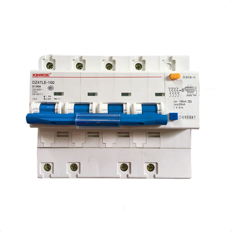 DZ47LE 100 4P 80A 100A автоматический выключатель остаточного тока RCBO|Автоматические