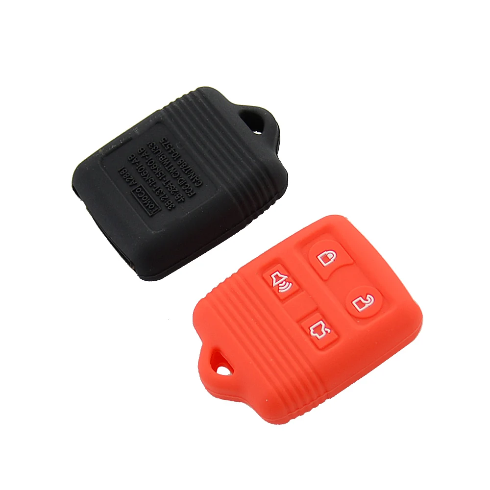 OkeyTech лучший силиконовый чехол для ключей Ford Crown Escape Mustang Mercury Focus 4 кнопки сменный