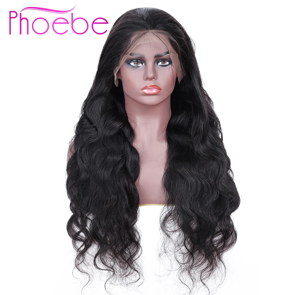 

Phoebe 13x4 Lace Frontal Human Hair Wigs Nature Color For Black Women Remy Peruvian Body Lace Frontal Wig With Baby Hair