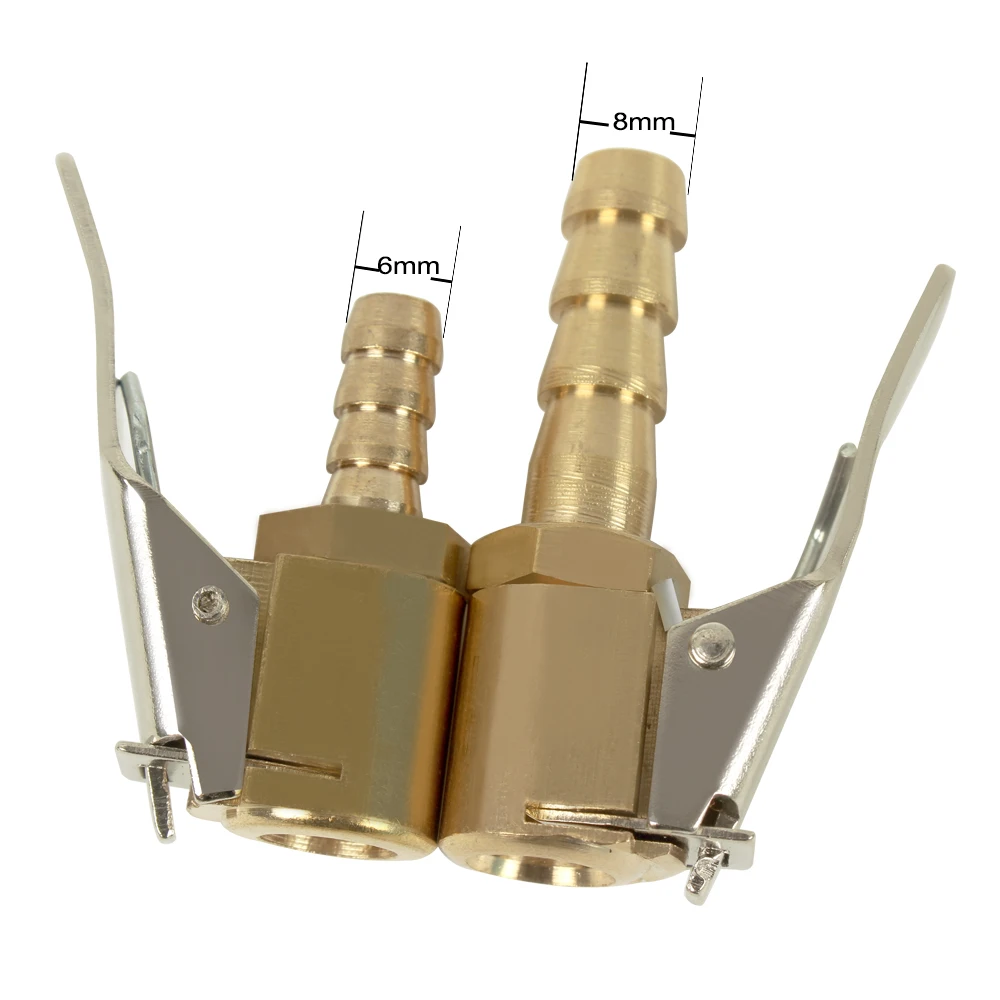 YOSOLO зажим латунные шины клапан воздушный насос штуцер клапан для насоса разъем высокого качества 6 мм 8 мм автомобиль грузовик шины
