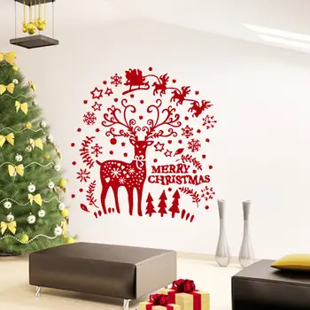 

Wall Decals Merry Christmas Snowflakes Decal Vinyl Sticker Home Decor