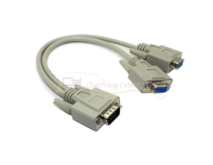 VGA SVGA RGB Мужской 1-2 VGA HD 15 женский сплиттер адаптер удлинитель 20 см