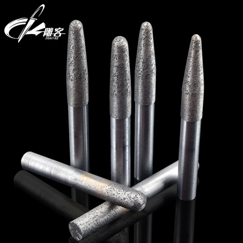 

1PCS 6mm Sintered Tools/ Tapered Stone Bits/ Diamond Engraving Tools/ Cutters On Hard Granite