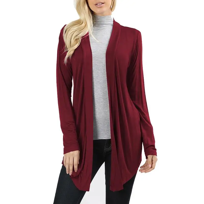 Early Autumn Long Sleeve Slim Women Coat Simple Female Casual Solid Color Streetwear Fashion All-Match Ladies WS9382Z | Женская одежда