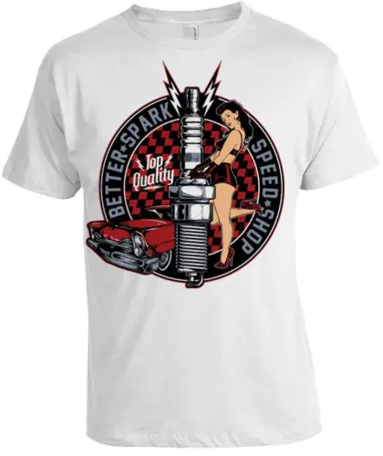 MEJOR Spark speed Shop Camiseta Hombre Mujer Regalo De Navidad Coche новая стильная футболка | Мужская одежда