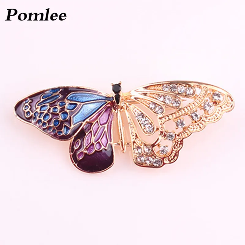 Pomlee изысканные цвета кристалл камень инкрустированные Модные Цветные