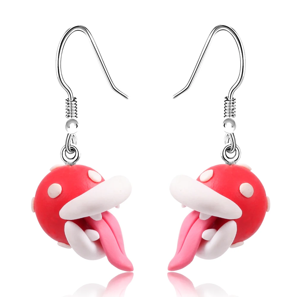 Cute polymer clay dangle earrings