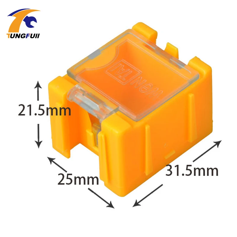 Быстрая 50 шт. SMD SMT компоненты Ящики для хранения контейнеров электронный чехол Комплект 1# автоматически всплывает патч коробка
