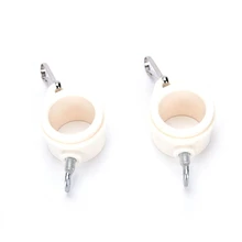 2Pcs Plastic Flag Fixing Collor Hot Sell White Flagpole Rotating Flag Mounting Rings Fits 1 Inch Wood And Metal Flag Pole