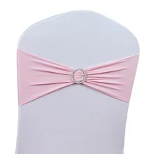 Стрейч Свадебные События Патри чехол на стул с лентой с пряжка со стразами пояса украшения стул пояса чехлы с бантом стул пояса