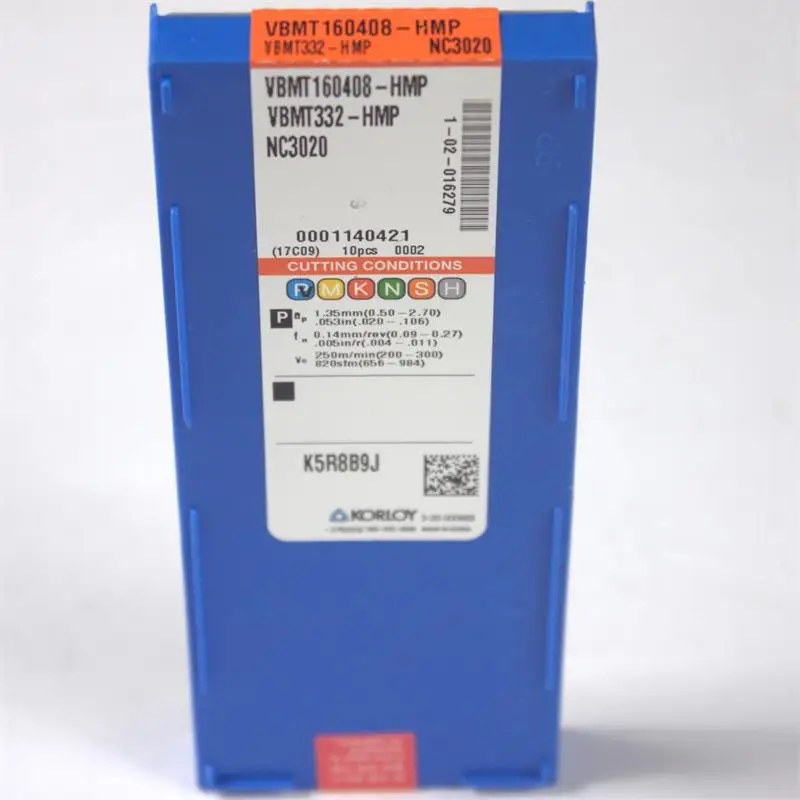 VBMT160408 HMP NC3020 R0.8 10 шт./лот алмазные ножи с ЧПУ из твердого сплава Токарные