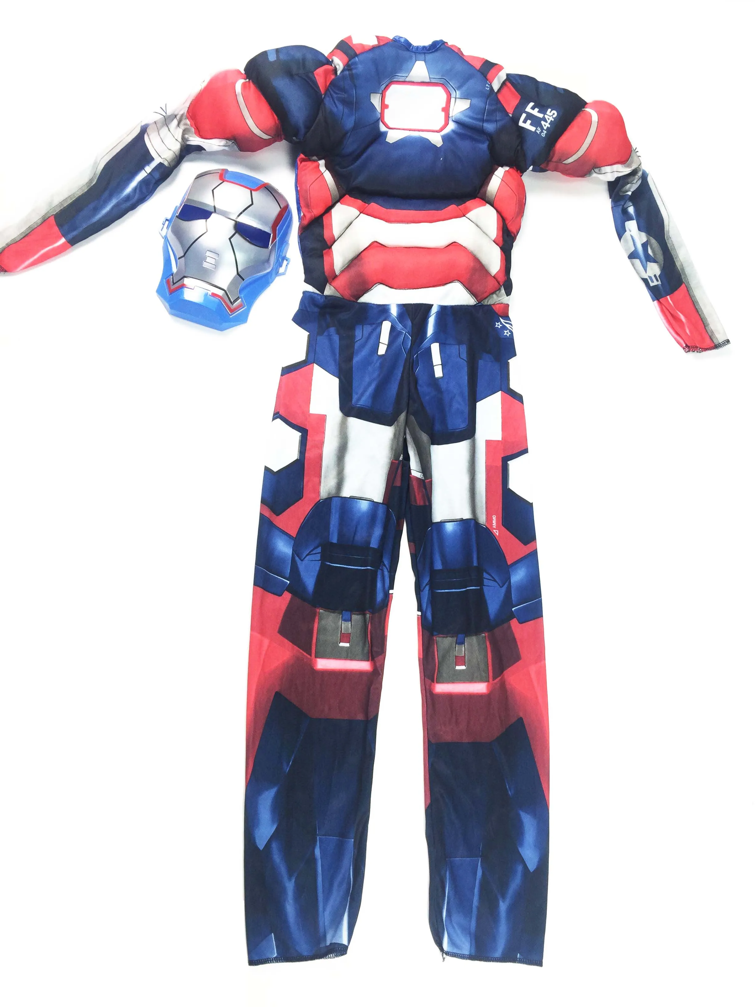 Детский костюм Железного человека на Хэллоуин, детский Карнавальный костюм для мальчиков, карнавальный костюм супергероя - Цвет: Синий