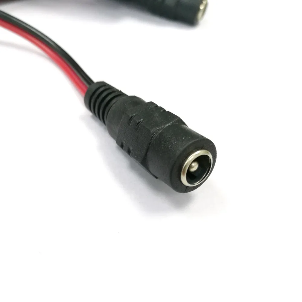 50 шт. медные разъемы питания постоянного тока 5 5X2 1 мм|dc wire|12v connector femalewire pigtail |