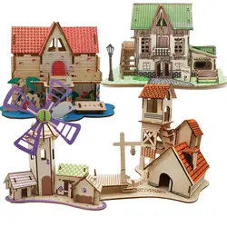 3D DIY Головоломка модель замка Мультфильм Дом сборка игрушка из бумаги ребенок раннего обучения строительство шаблон подарок Детская