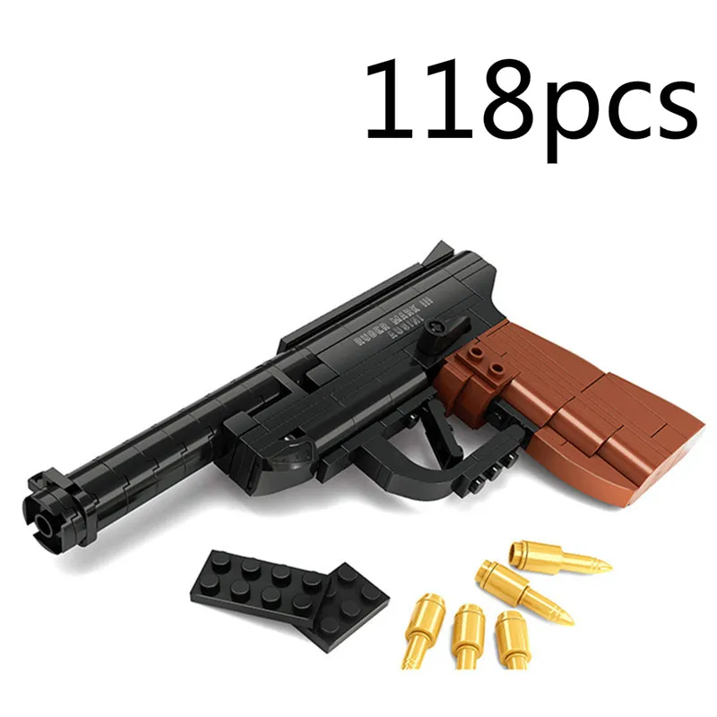 777A M1911 пистолет пустынный Орел воздушный мягкий Ak47 Снайпер M4a1 детские игрушки 45 шт Строительный блок игрушечный пистолет - Color: 22419
