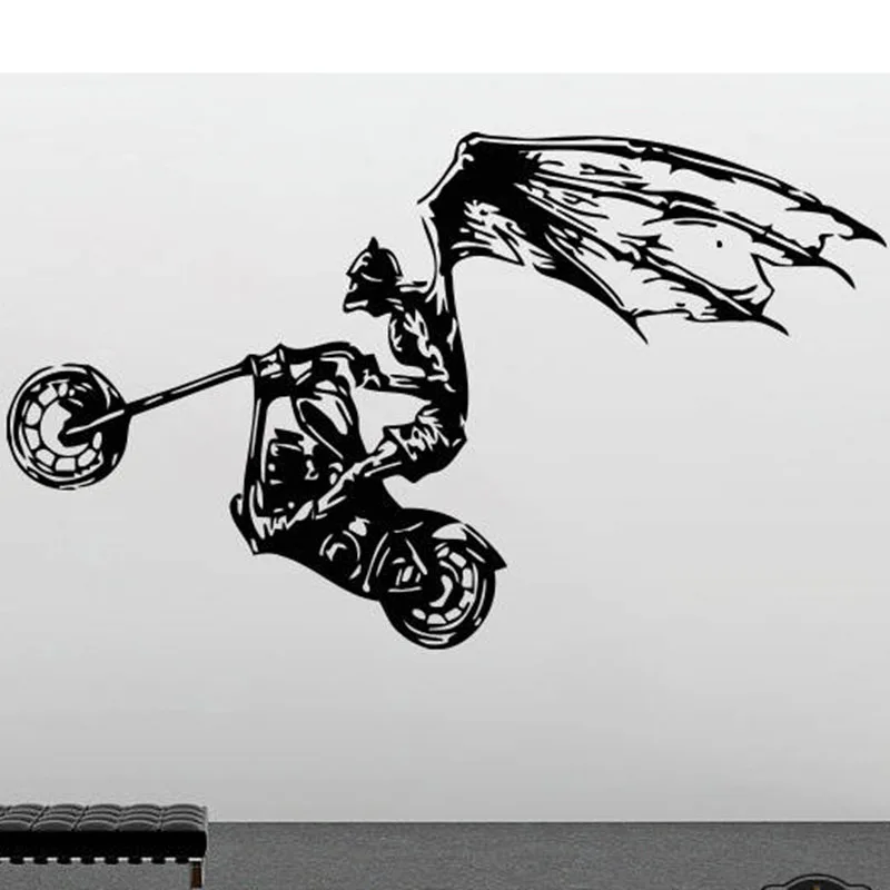 Wall Art Mural Motorcycle Decals Motorbike Harley Wall Decor Sport wall