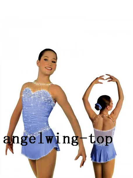 light blue ice skating dresses