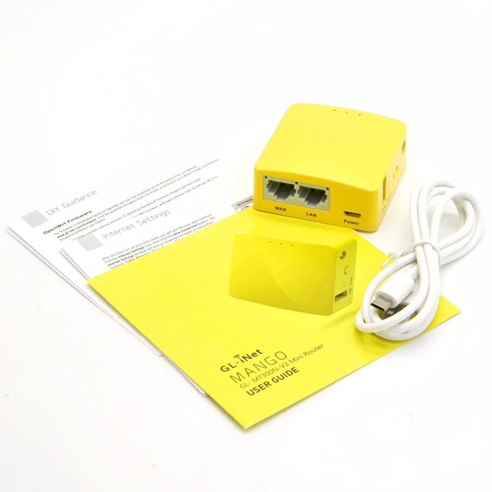 Wi Fi роутер GL.iNet беспроводной мини MTK7628N 802.11n 300 Мбит/с USB порт ретранслятор
