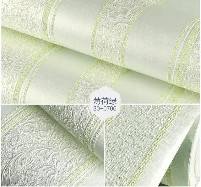 beibehang mural metallic glitter white silver wide stripe modern