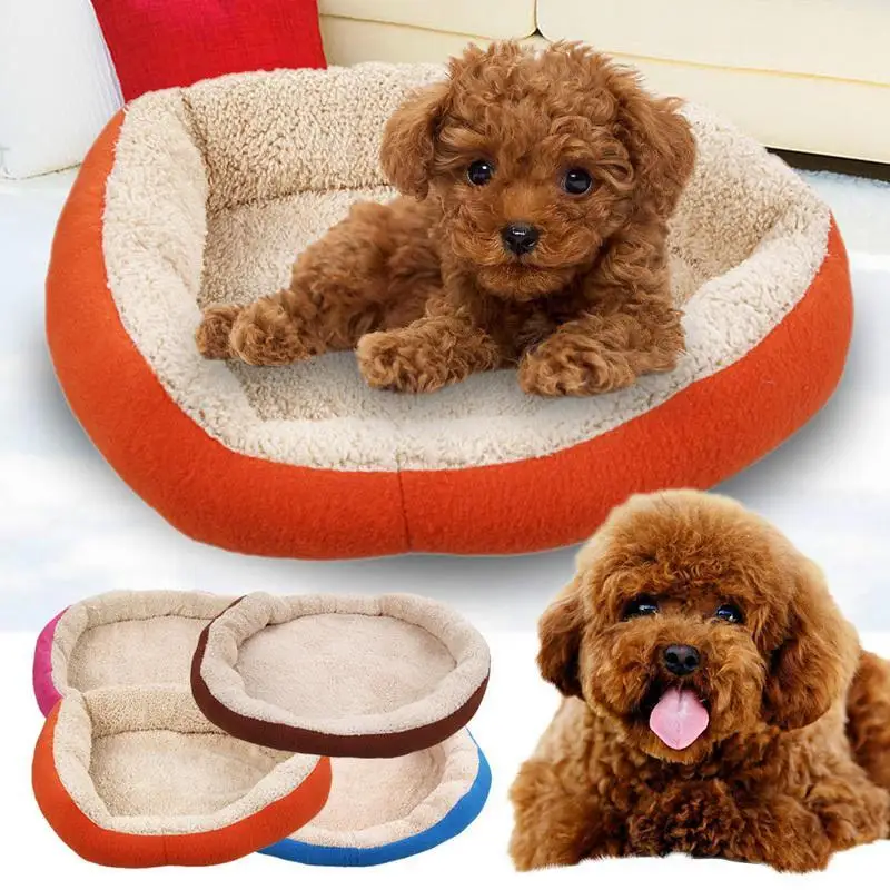 Dog Bed mat House dog Soft Fleece Warm Plush Nest Mat Pad cushion For