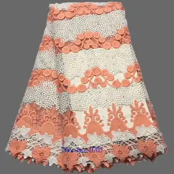 

African Lace Fabric 2019 Embroidered Nigerian Laces Fabric Bridal High Quality French Tulle Lace Fabric For Women Dress h03
