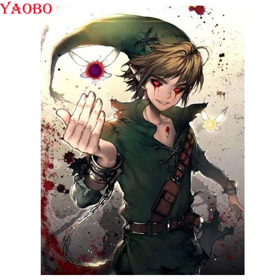 

Diamond embroidery full display full drill square diamond painting Legend of Zelda 5d diy diamond mosaic round crystal painting