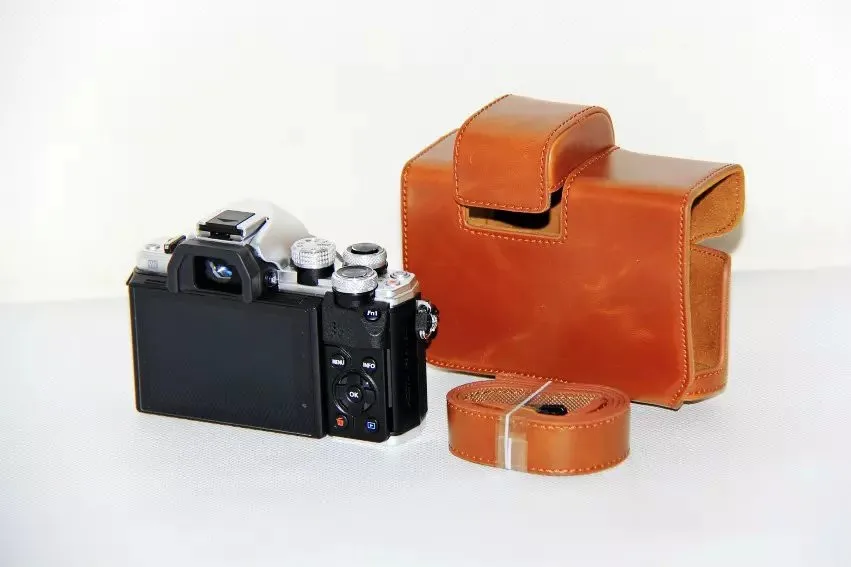 Черный/коричневый/кофе камера кожаный чехол для Olympus OM-D OMD EM10II E-M10 MarkII камера кожного покрова с ремешком