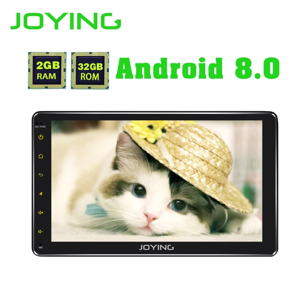 

JOYING 9 inch 1din 2GB RAM Android 8.0 HD Octa Core stereo universal head unit support GPS Carplay built-in digital amplifier