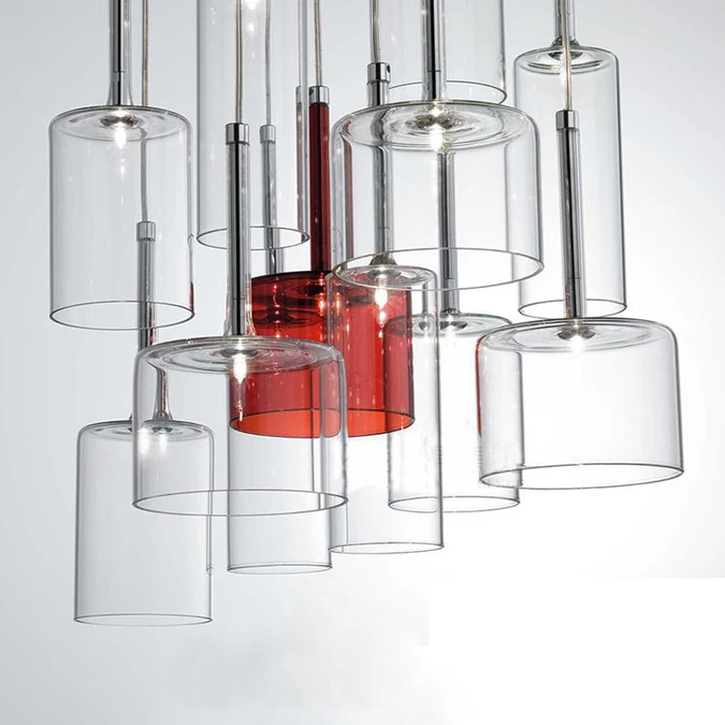 Najtaniej Nowoczesna prosta lampa wisząca kryty G4 Led szklany wisiorek lampa krystalicznie czyste szkło butelka lampa wisząca dla restauracji