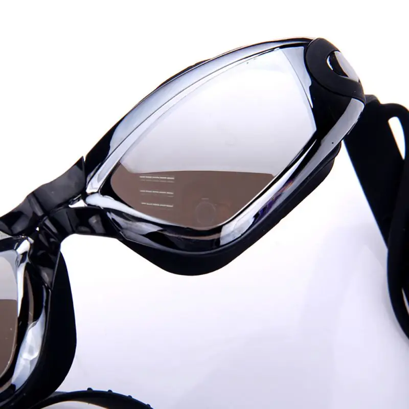 Профессиональные силиконовые водонепроницаемые противотуманные УФ очки для плавания с затычкой для ушей для мужчин и женщин обычные водные спортивные очки
