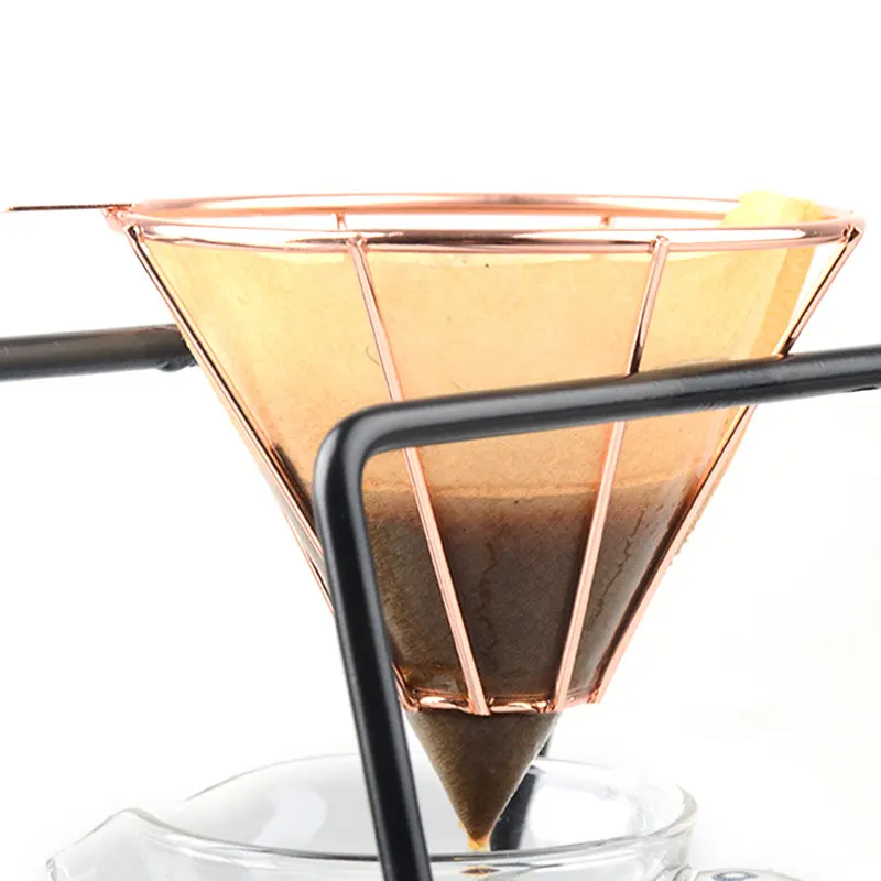 Металлическая кофейная стойка для капельницы V60-Pour над кофеварка