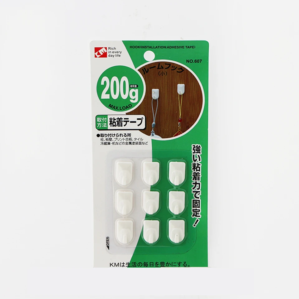 

Japan Strong hook Plastic glue sticker hook KM607
