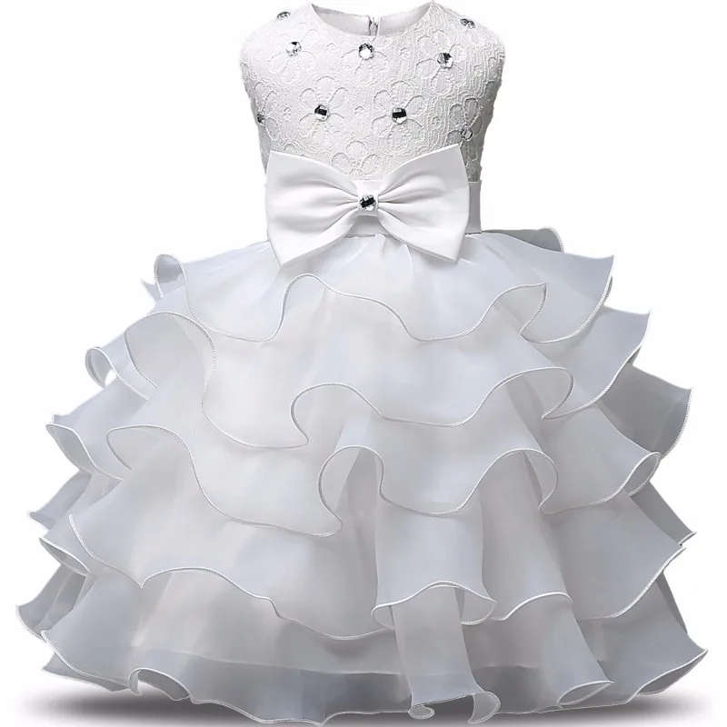 

Newborn Baby Girl Wedding Dress Toddler First Birthday Party Costume Princess Girls Clothes Baptism Infant Christening Gown Tutu
