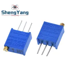 10 шт. 3296W 3296 50 100 200 500 Ом 1 K, 2K 5K 10K 20K 50K 100K 200K 500K 1 м ом 103 100R 200R 500R Подстроечный резистор подстроечный потенциометр