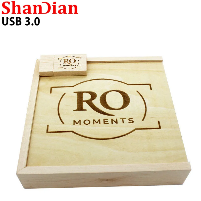 SHANDIAN USB 3 0 деревянный фотоальбом Большой овальный usb + коробка флэш накопитель U