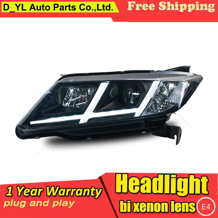 D_YL Car Styling for Honda City Headlights 2014 2015 City LED Headlight