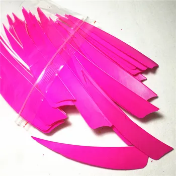 

200Pcs/Lot 4 inch Pellet Pink Turkey's Feathers High Quality Arrow Feathers Outdoor Shooting Game Accessories Bow F-112
