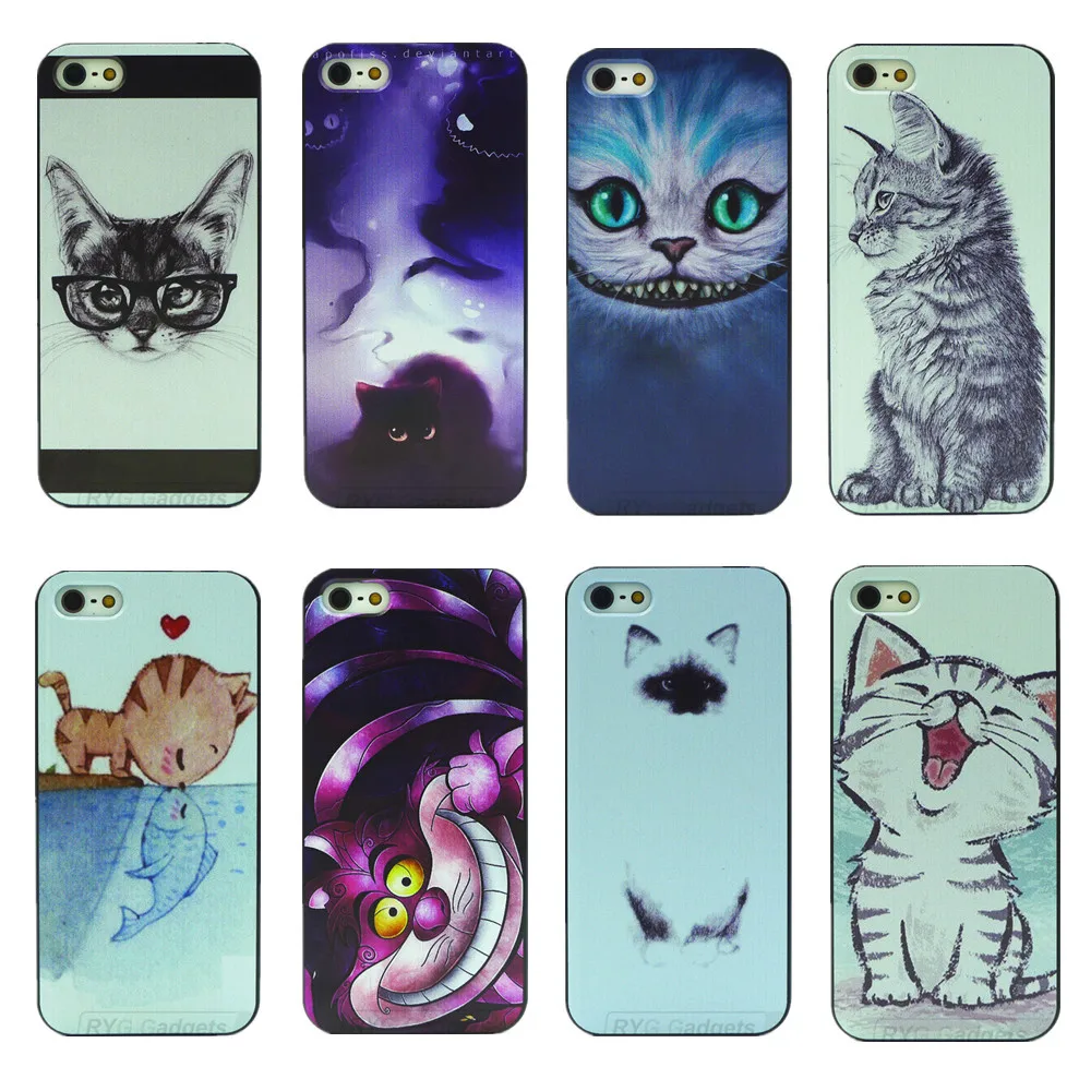 8 Designs 1pcs Cat Dog Animal PC Hard Cover Housing for