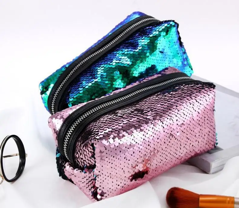 اللون تغيير عكسها الترتر حورية البحر قلم رصاص للبنات DIY السحر قلم رصاص الحالات للأطفال المدرسة المنزل تخزين SN1144