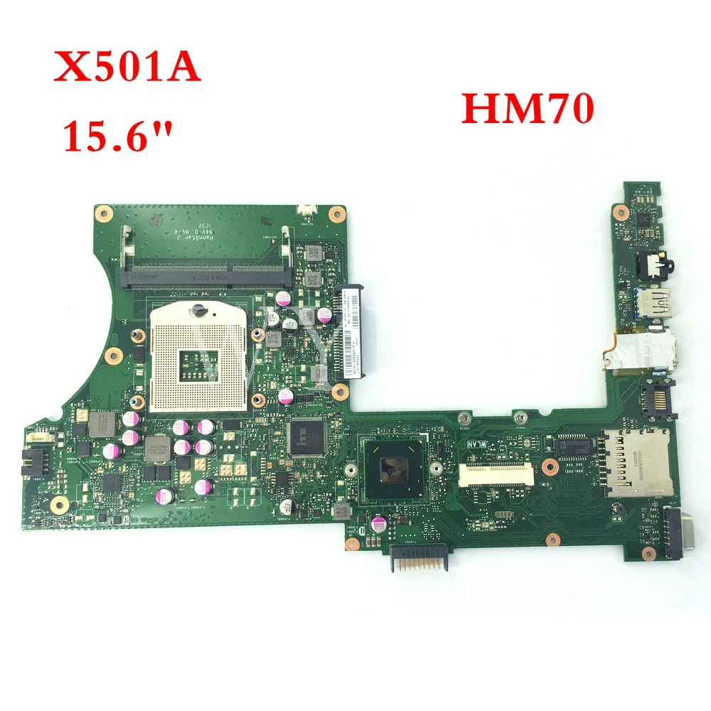 

X501A SLJNV HM70 Support B820 B960 CPU mainboard REV2.0 For ASUS X501A X401A X301A Laptop motherboard Tested Working