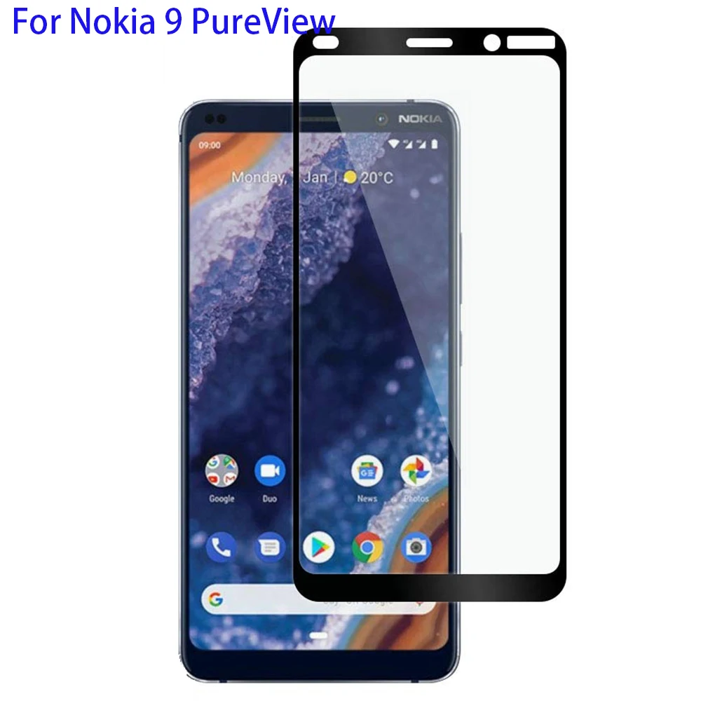2pcs Naxtop Tempered Glass Screen Protector For Nokia 9 Pureview 8