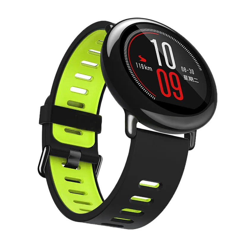 Силиконовый браслет ремешок для Xiaomi Huami Amazfit A1602 модный спортивный банда ремешок для часов Замена Прямая поставка - Цвет: As shown