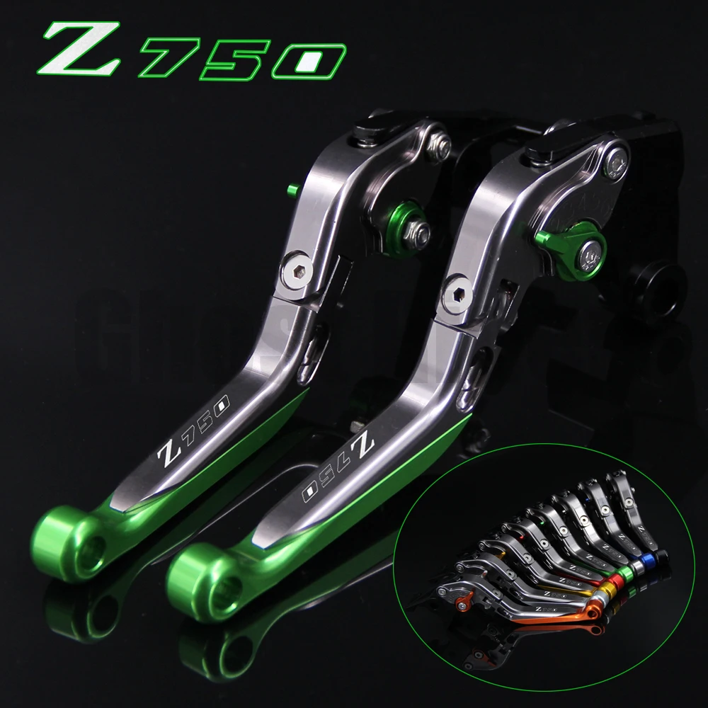 no modelo Z750S Palanca de embrague de freno plegable y extensible para Kawasaki Z750 CNC 2007 2008 2009 2010 2011 2012